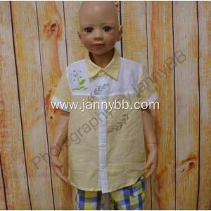 boys cotton short sleeve summer shirt